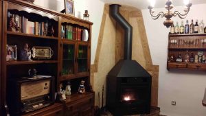 chimenea de leña
